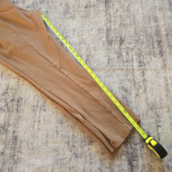 Ophelia Roe Pants Womens 1X Camel Brown Pull On Leggings Ponte Stretch Ankle Zip - Picture 8 of 11